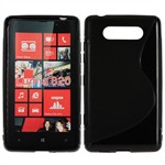 Cover fra S-Line til Lumia 820 (Sort)